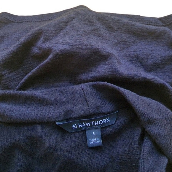 41 Hawthorn Solid Black Sleeveless Blouse Shirt Large - Picture 3 of 6